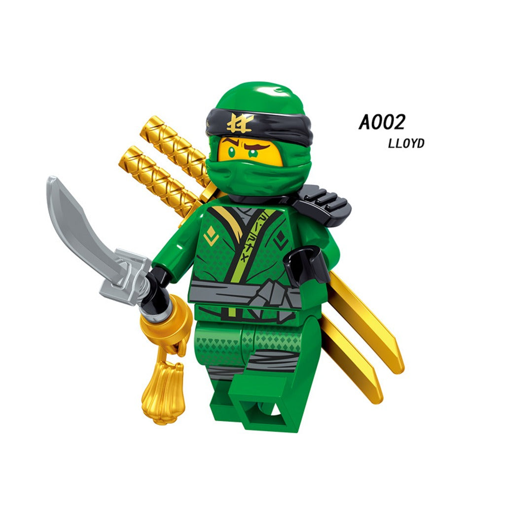 LEGO Ninjago Elemental Ninja Minifigs – Pack of 8 (A001–008)