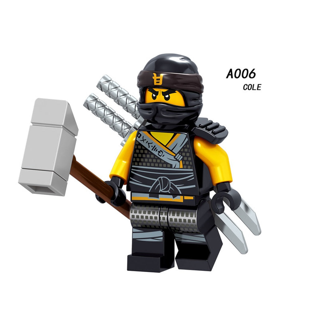 LEGO Ninjago Elemental Ninja Minifigs – Pack of 8 (A001–008)