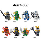 LEGO Ninjago Elemental Ninja Minifigs – Pack of 8 (A001–008)