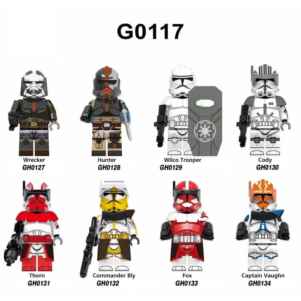 Star Wars Clone Troopers Battalion Minifigs – Pack of 8 (G0117)
