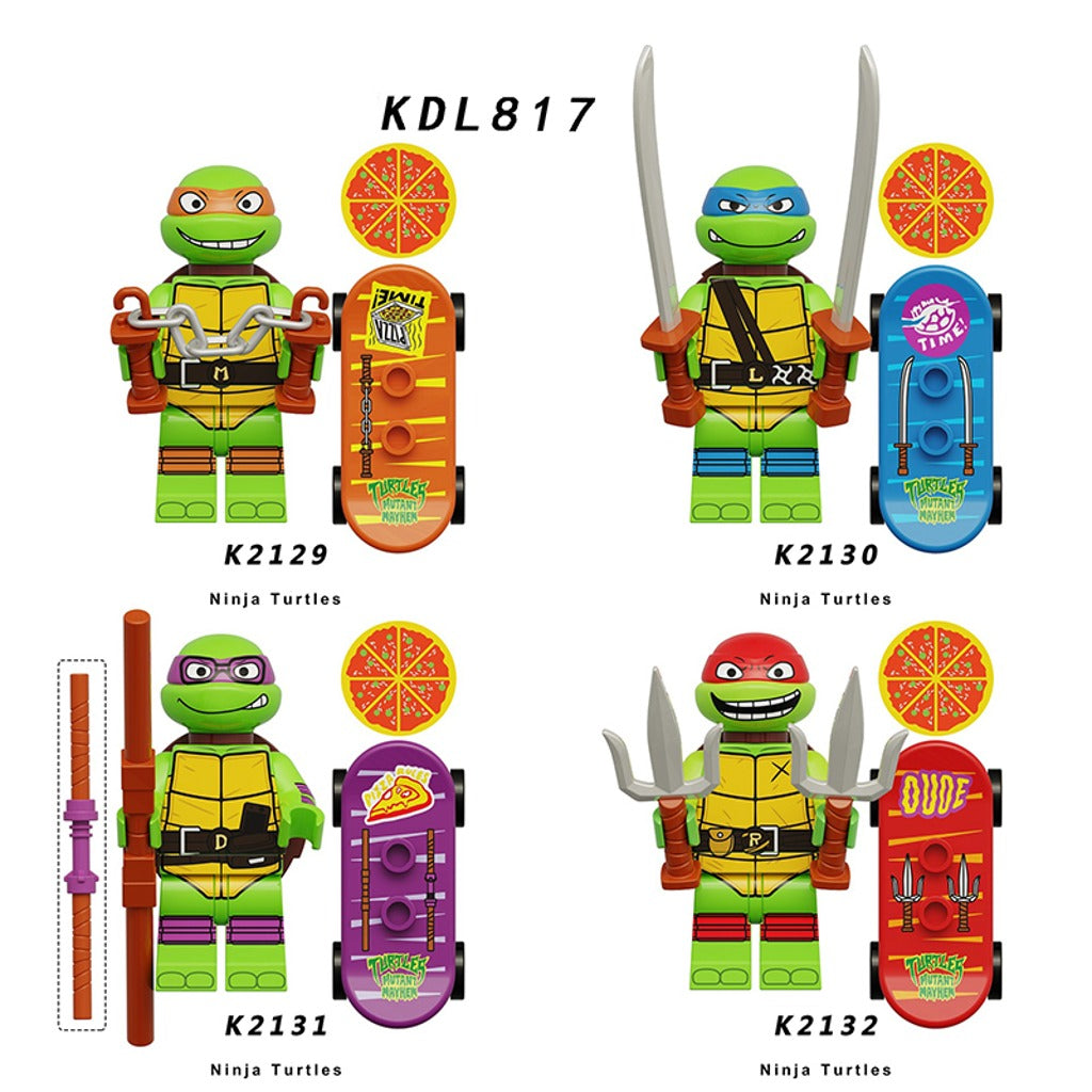 Teenage Mutant Ninja Turtles Minifigs – Pack of 4 (KDL817)