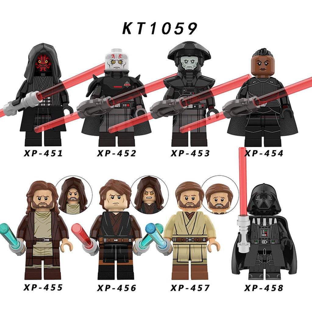 Star Wars Sith Lords & Jedi Masters Minifigs – Pack of 8 (KT1059)