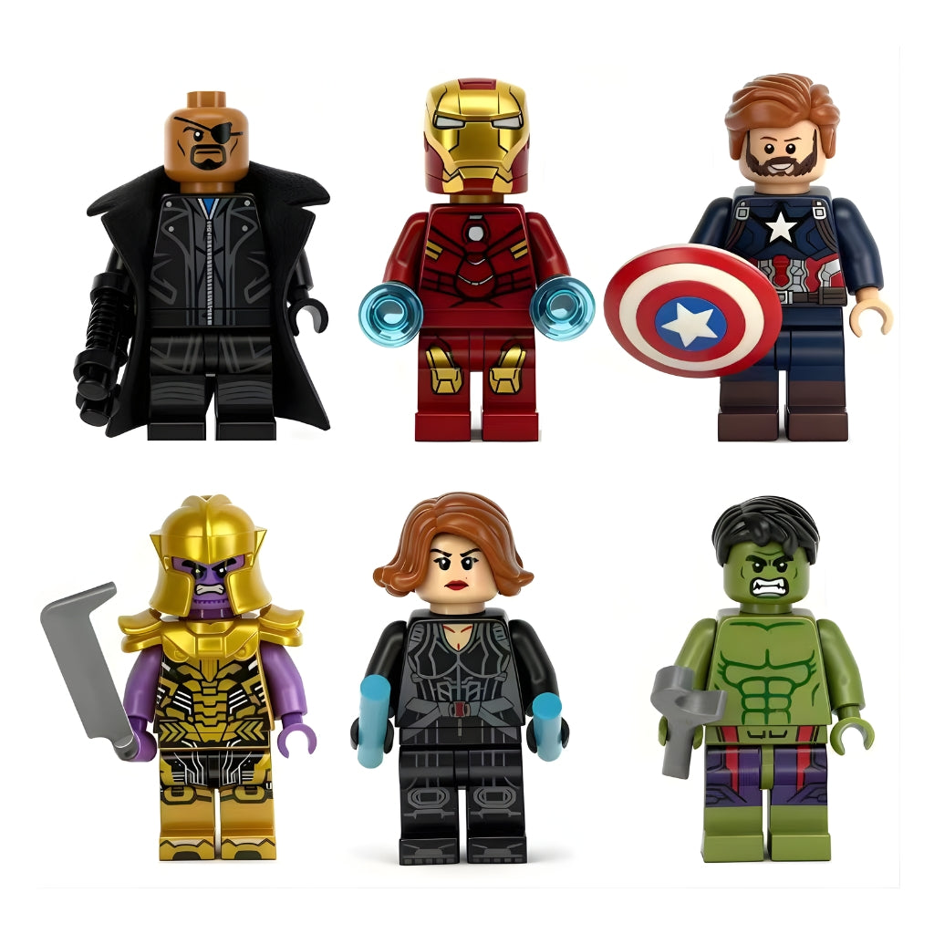 Marvel Avengers Superheroes Minifigs – Pack of 6 (MAPO6)
