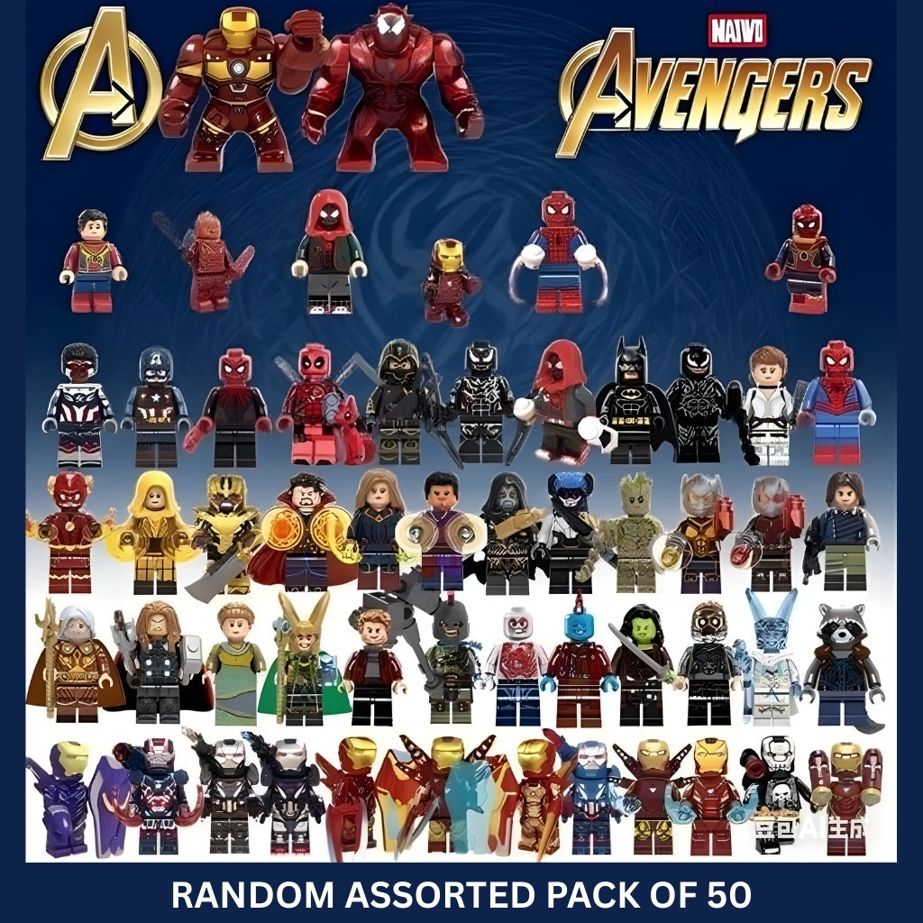Marvel Assorted Minifigs – Pack of 50 (PO50)