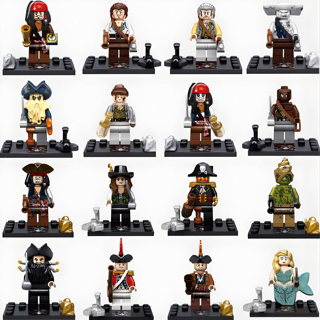 Pirates of the Caribbean Minifigs – Pack of 16 (POTC16)