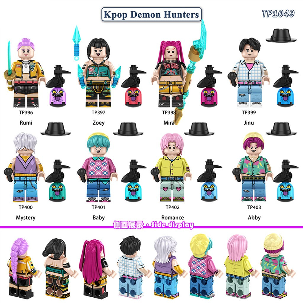 K-Pop Demon Hunters Minifigs – Pack of 8 (TP1049)