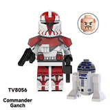 Star Wars Clone Commanders & Troopers Minifigs – Pack of 8 (TV6108)