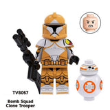 Star Wars Clone Commanders & Troopers Minifigs – Pack of 8 (TV6108)