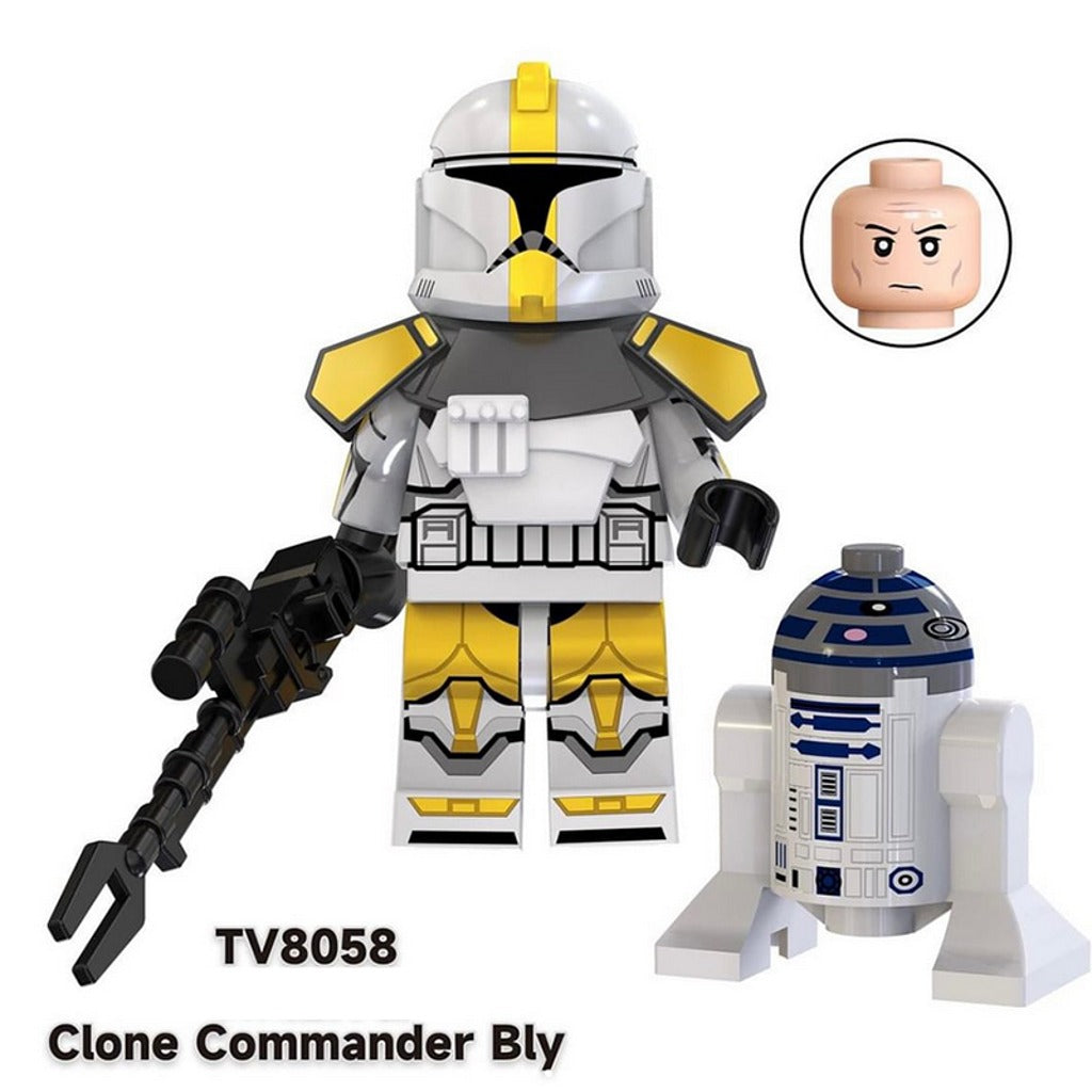Star Wars Clone Commanders & Troopers Minifigs – Pack of 8 (TV6108)