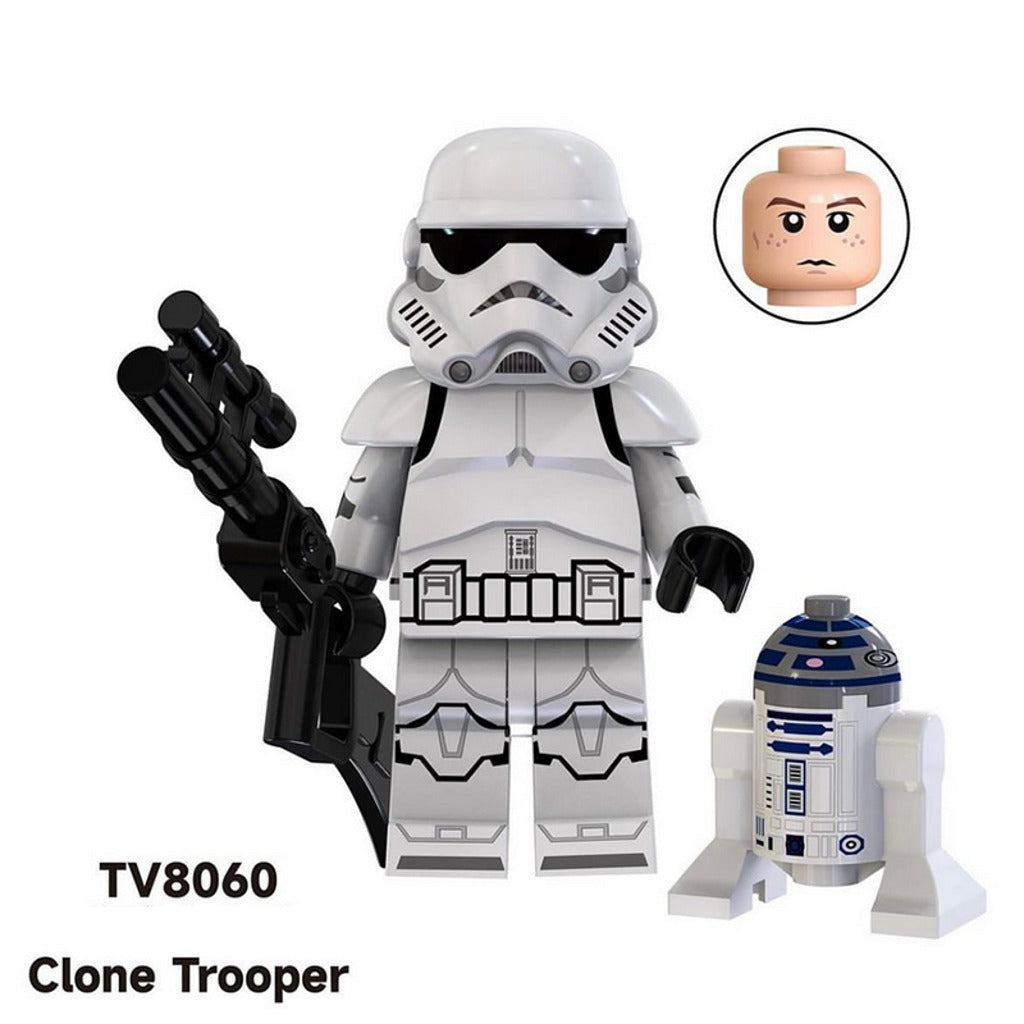 Star Wars Clone Commanders & Troopers Minifigs – Pack of 8 (TV6108)