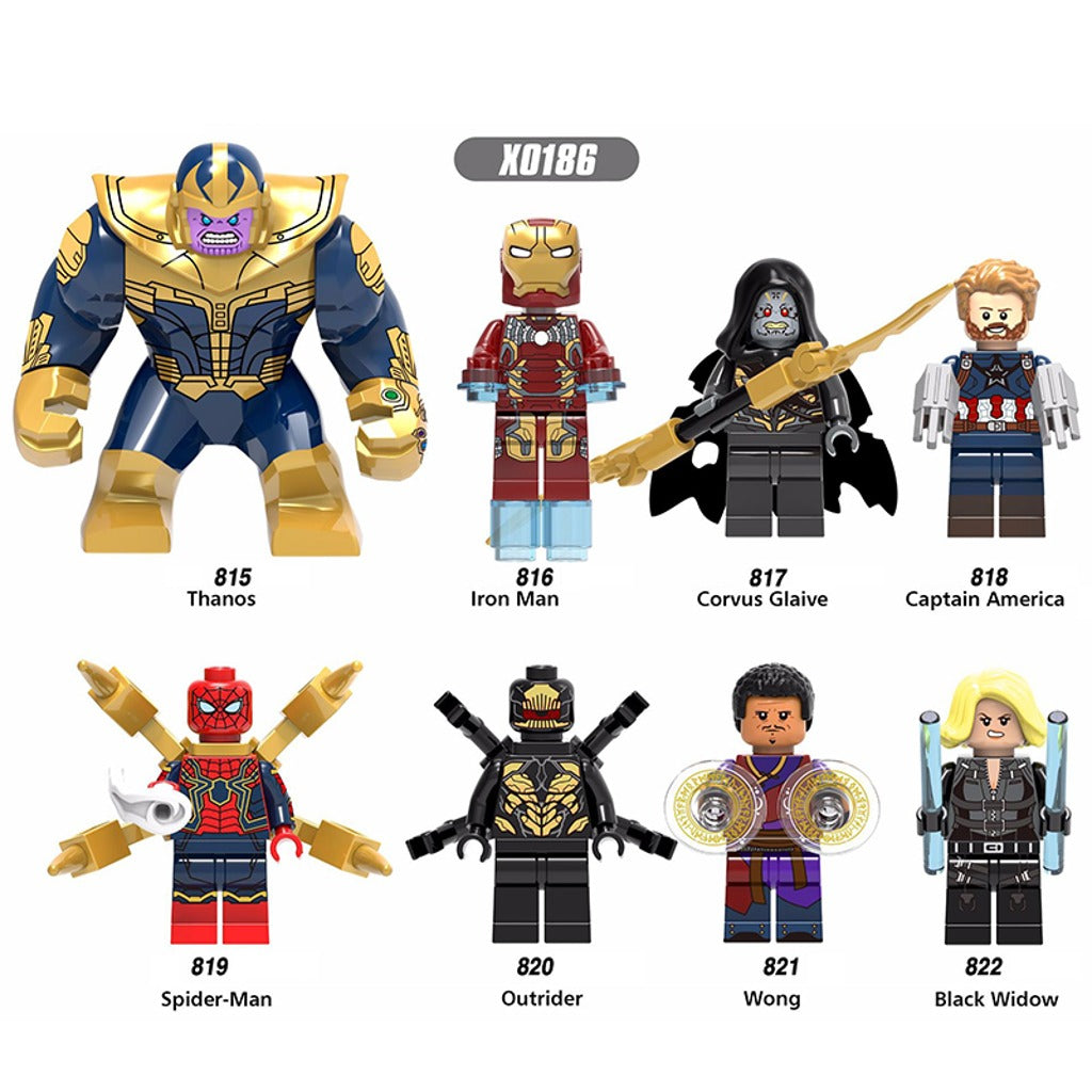Marvel Avengers Infinity War Minifigs – Pack of 8 (X0186)